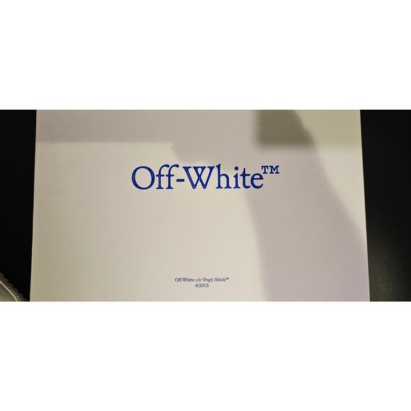 OFF WHITE OFF  COURT  3.0 {BOLD MEDIUM LOGO}  42 EU 9M /10.5 W NEW WITH TAGS main image 8